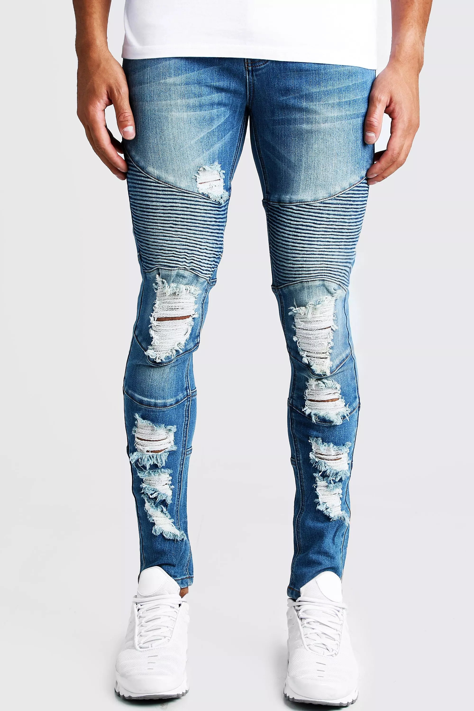 Super skinny cheap moto jeans